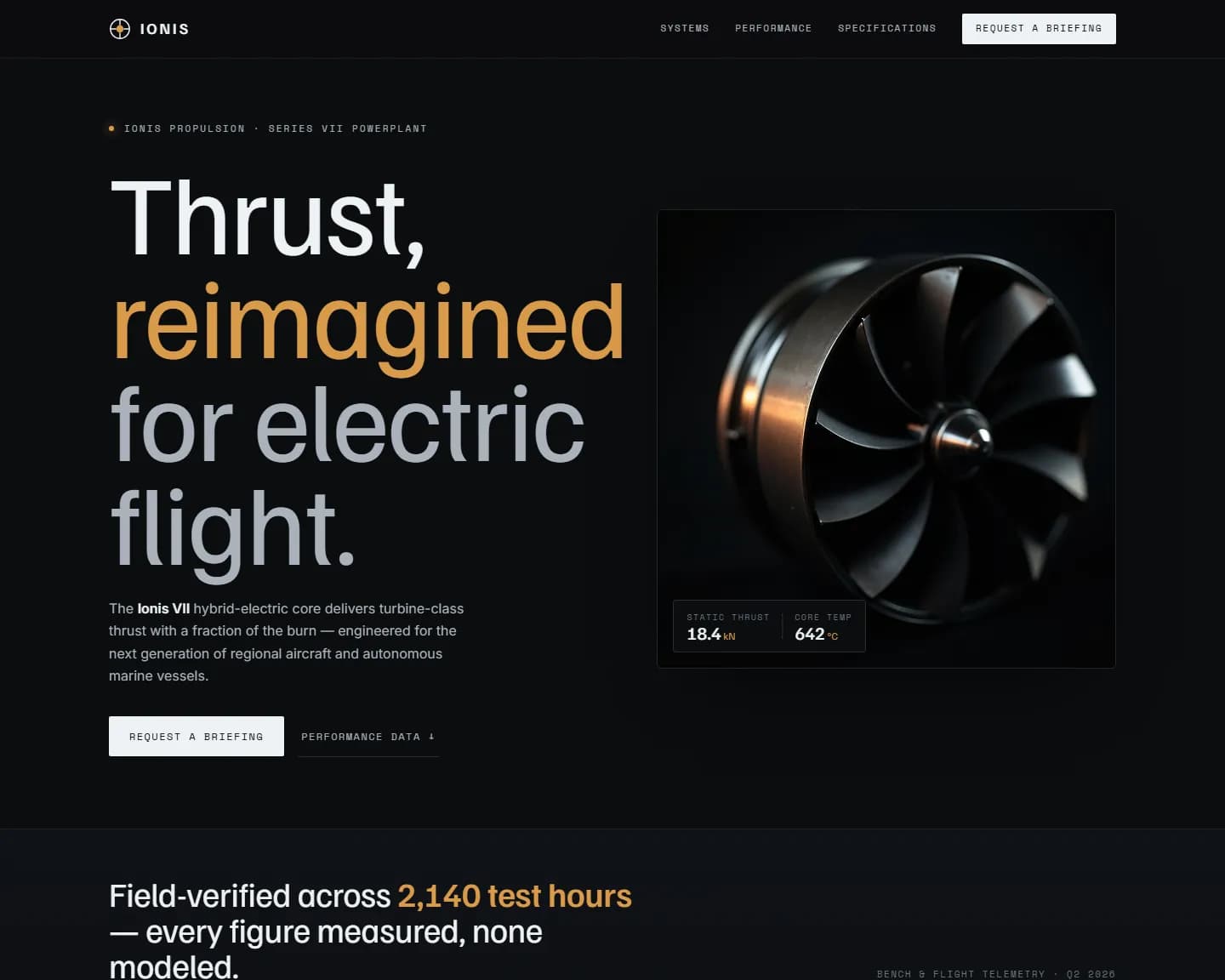 Ionis — Deep Tech, Aerospace landing design
