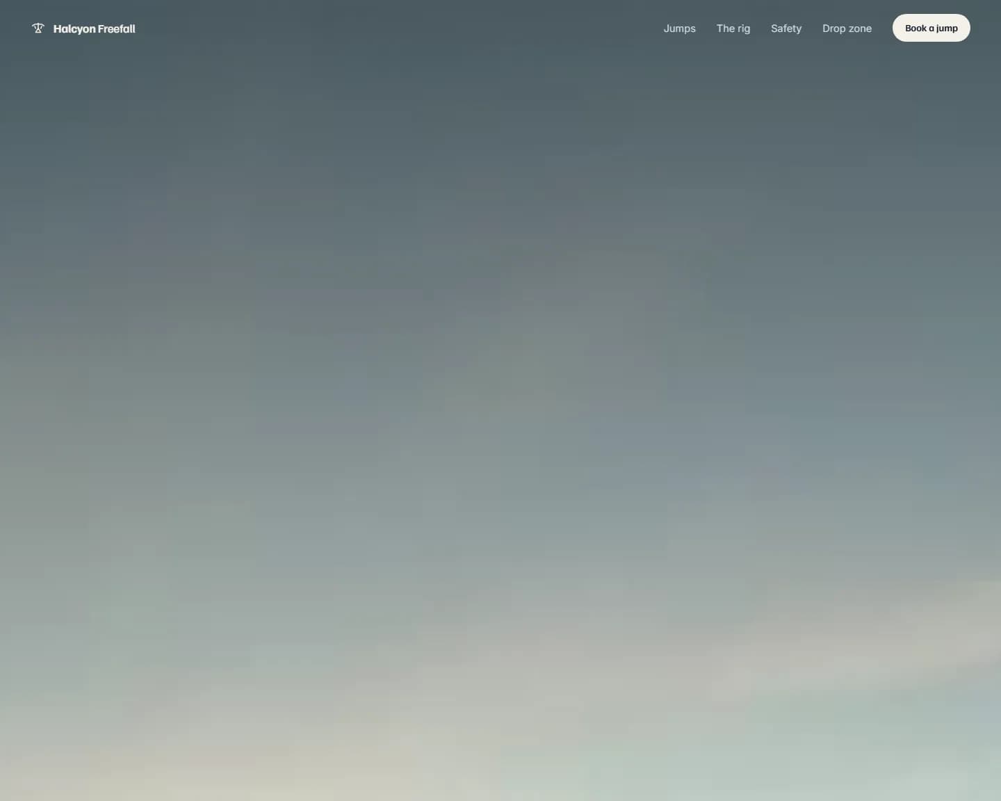 Halcyon Freefall — Skydiving, Paragliding landing design